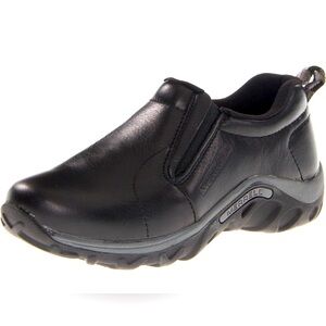 Merrell Kids Jungle Moc Shoes 13.5 Youth Black Leather Slip On